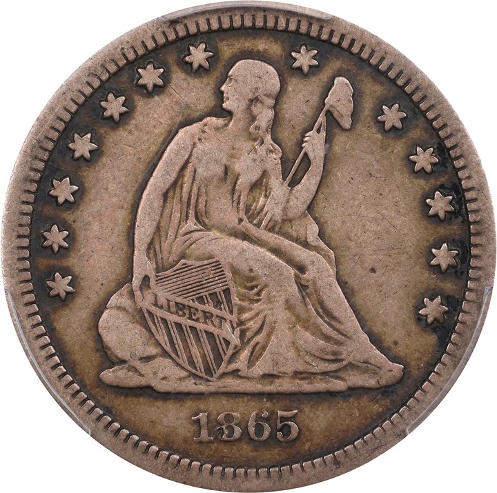 1865-S 25c MS thumbnail 3