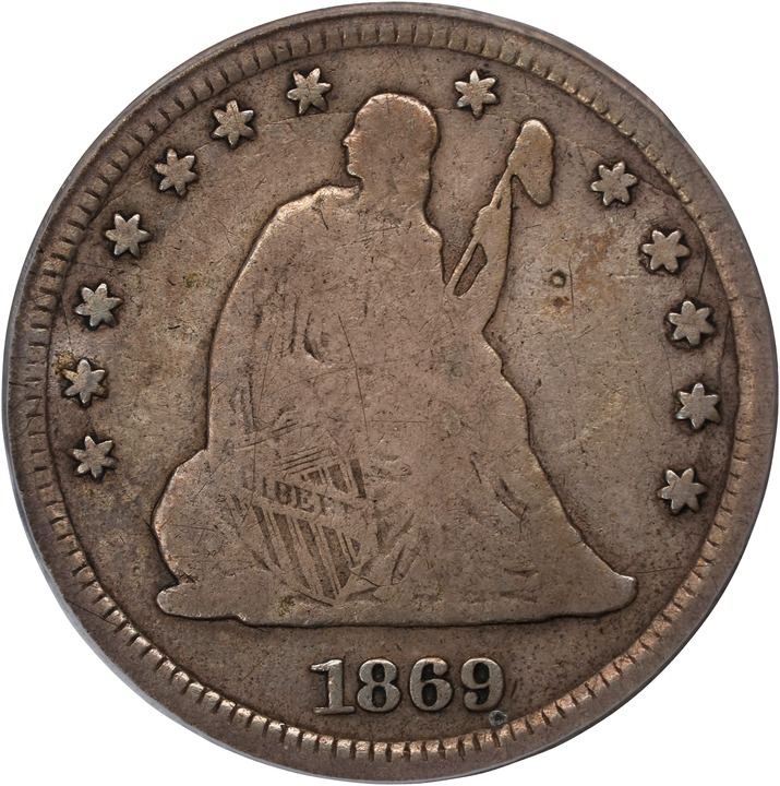1869-S 25c MS thumbnail 2