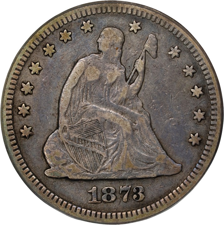 1873 25c No Arrows, Closed 3 MS thumbnail 3