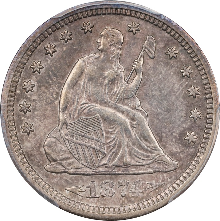 1874-S 25c Arrows MS thumbnail 3
