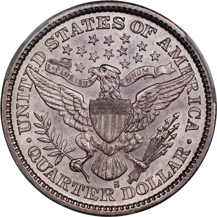 Barber Quarter 25c 1892-1916 [Type] AU50 CAC thumbnail 14