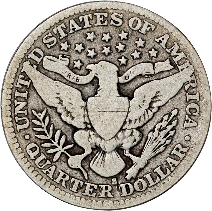 1913-S 25c VG8 CAC thumbnail 2