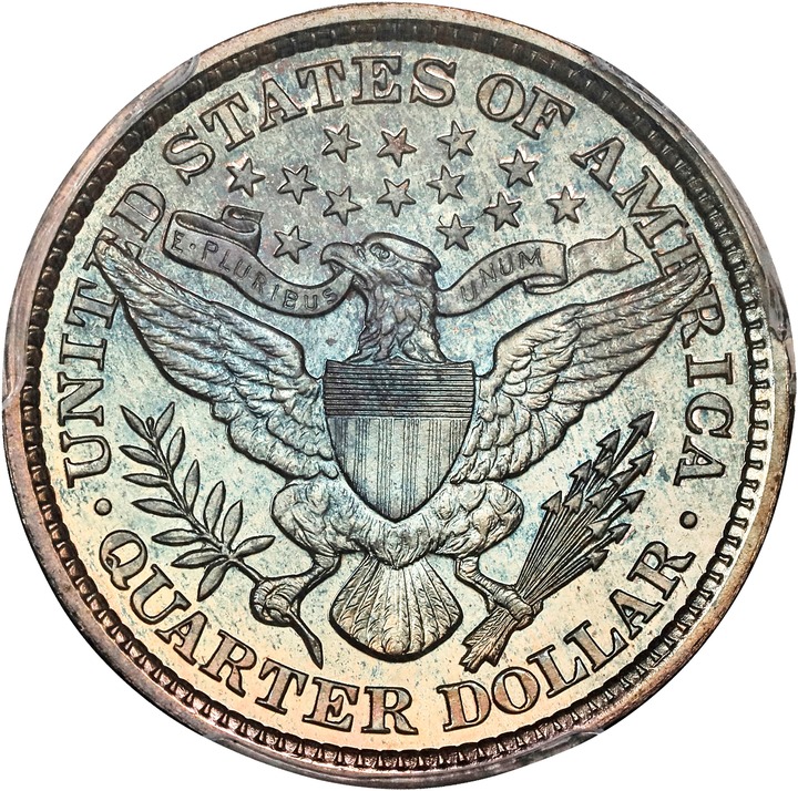 Barber Quarter 25c 1892-1915 [Type] PR68 CAC thumbnail 2