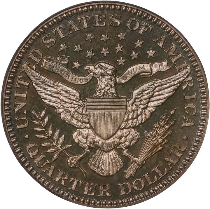 Barber Quarter 25c 1892-1915 [Type] PR64 CAC thumbnail 4
