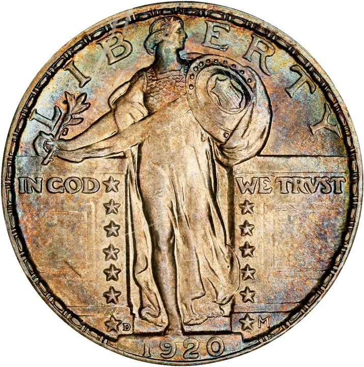1920-D 25c MS FH thumbnail 2