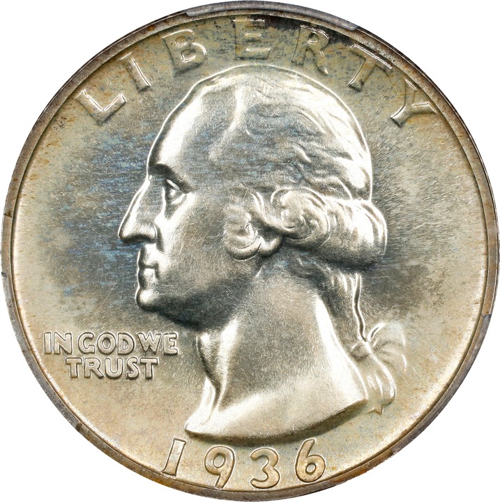 Washington Quarter 25c 1936-1942, Silver [Type] PR67 thumbnail 3