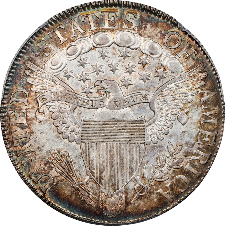 1806 50c Pointed 6, Stem MS62 thumbnail 2