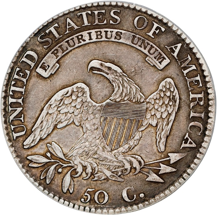 1812/1 50c Large 8 VF35 thumbnail 2