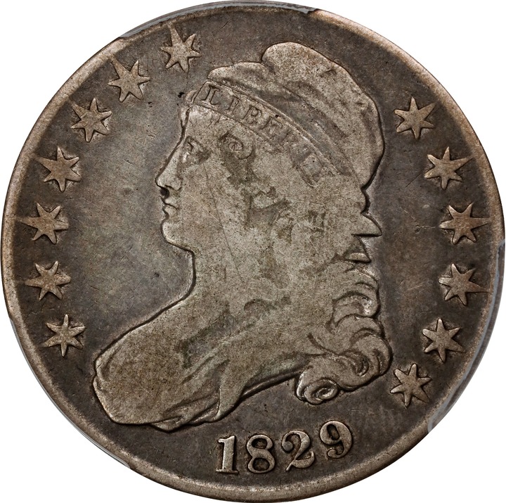 Image for Capped Bust Half Dollar 50c Lettered Edge, 1807-1836 [Type] VG10 CAC