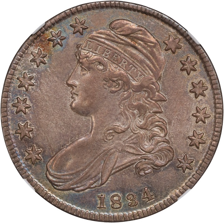 Image for Capped Bust Half Dollar 50c Lettered Edge, 1807-1836 [Type] AU58