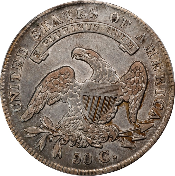 1836 50c Lettered Edge AU58 thumbnail 19