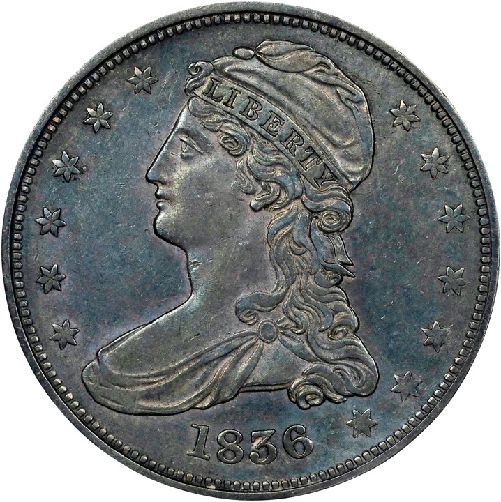 1836 50c Reeded Edge VF20 thumbnail 24