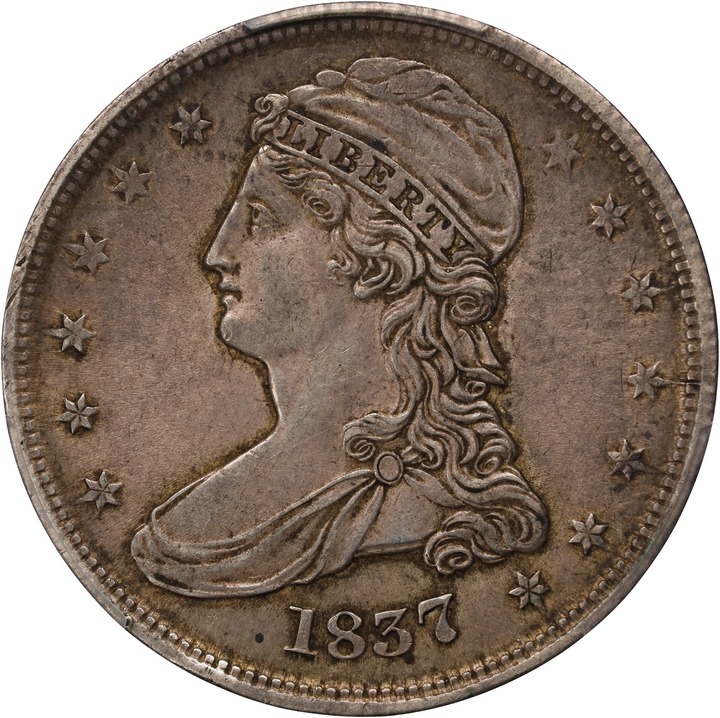 1837 50c Reeded Edge, GR-19 AG3 thumbnail 10