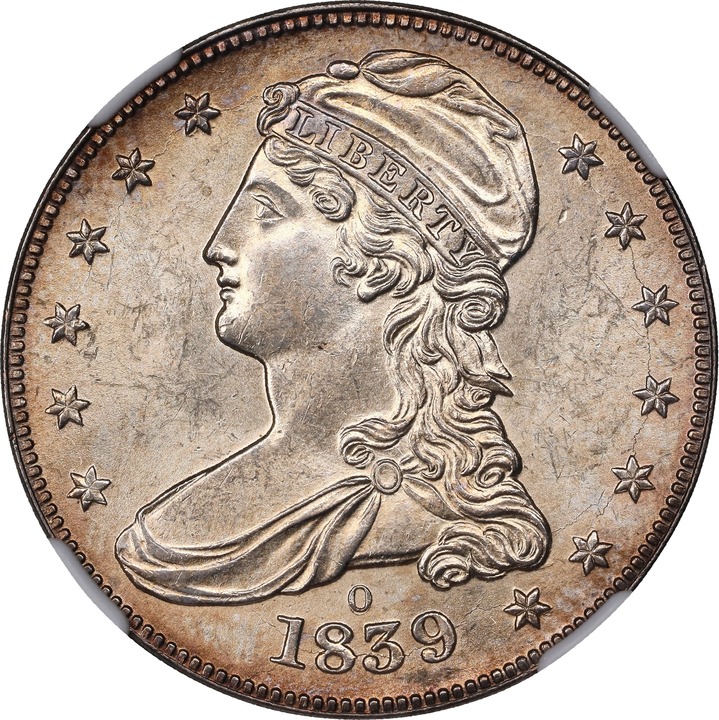 1839-O 50c Reeded Edge, GR-2 VF35 thumbnail 4