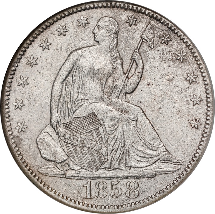 1858-O 50c MS thumbnail 14