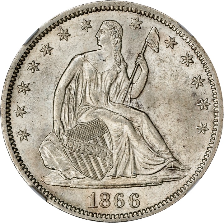 1866-S 50c Motto MS thumbnail 3