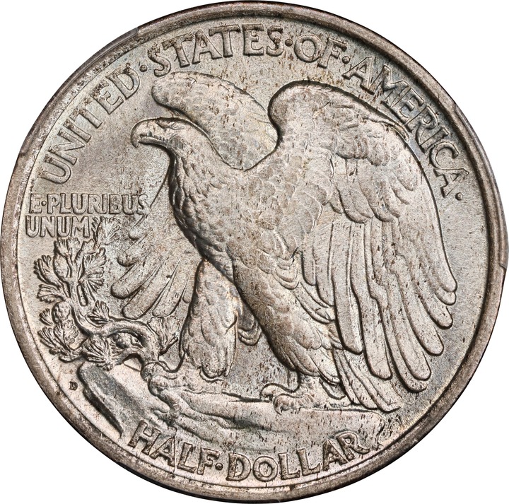 1917-D 50c Mintmark Reverse MS67 thumbnail 2