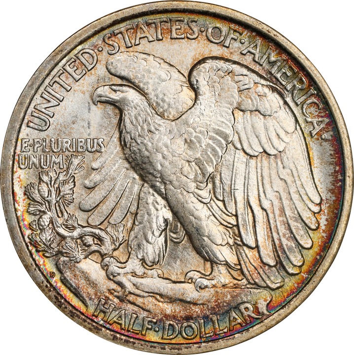 1917-D 50c Mintmark Reverse MS65 thumbnail 2