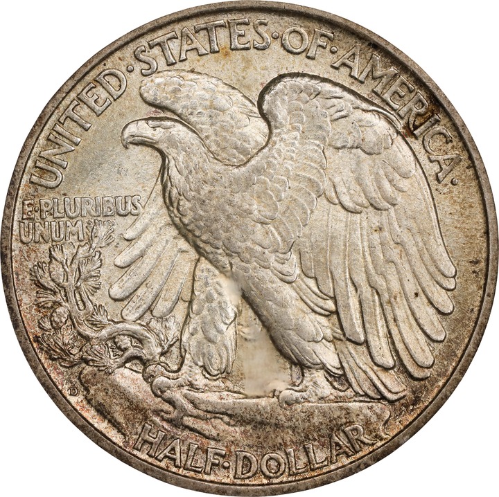 1917-D 50c Mintmark Reverse MS64 thumbnail 2