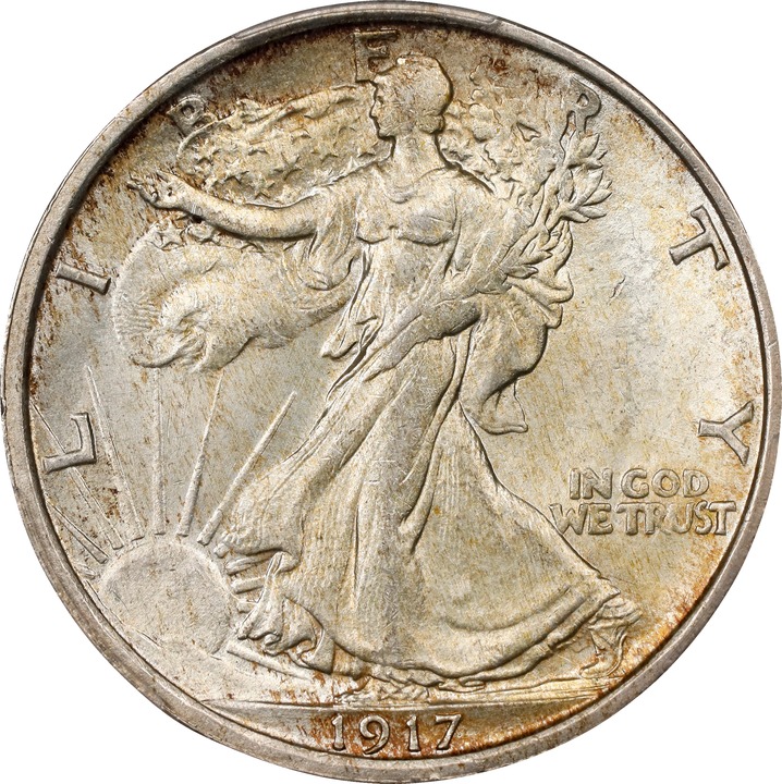 1917-S 50c Mintmark Reverse MS thumbnail 15