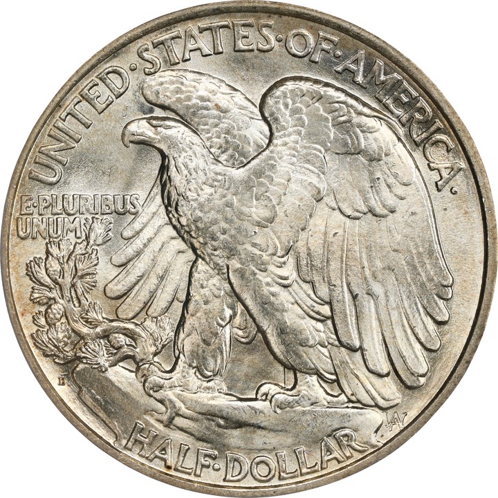 1918-D 50c MS66 thumbnail 2