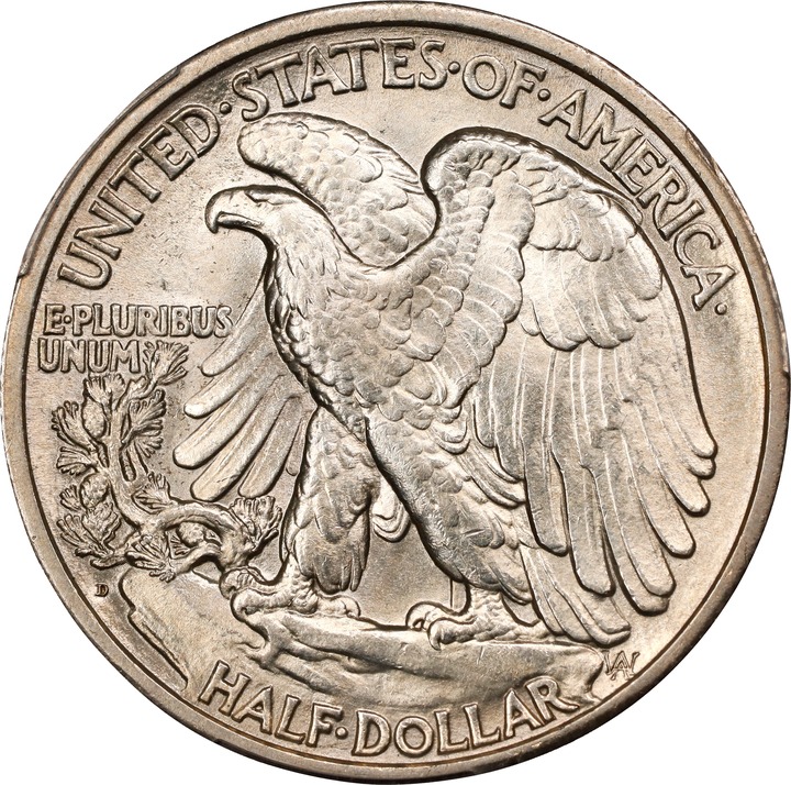 1921-D 50c MS61 thumbnail 2