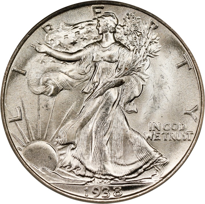 1938 50c MS65 thumbnail 5