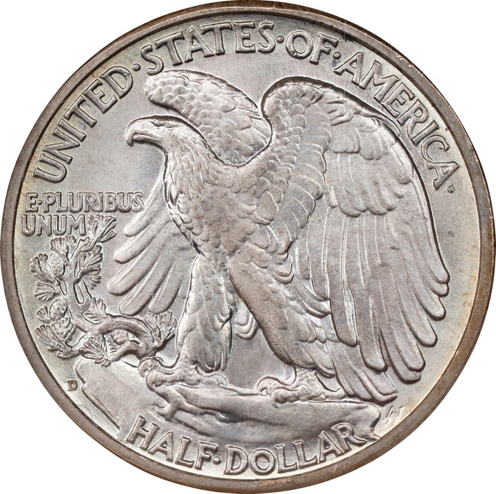 1941-D 50c MS68 thumbnail 2