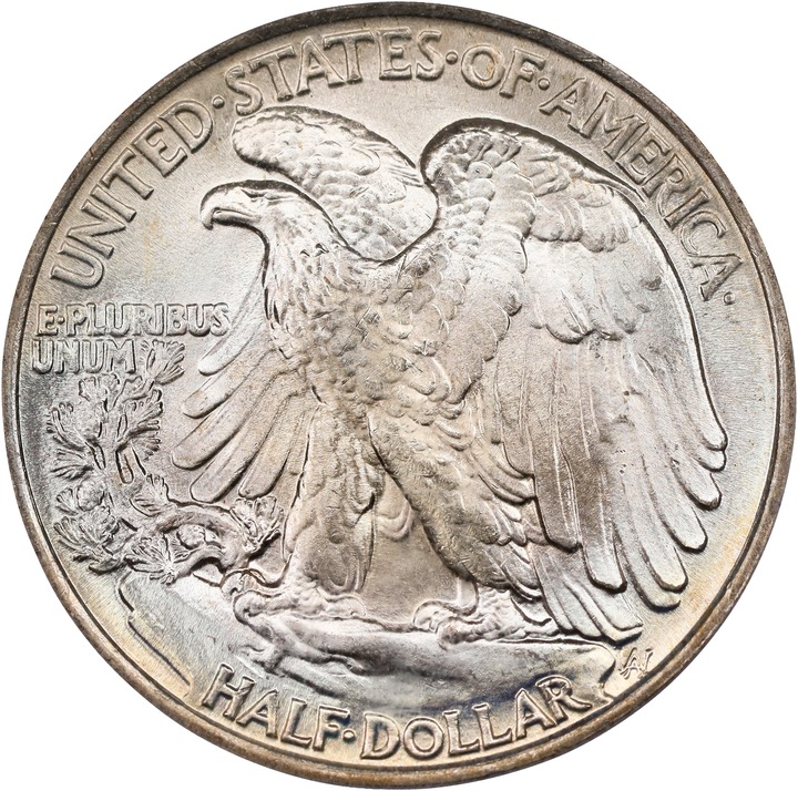 1944 50c MS67 thumbnail 2