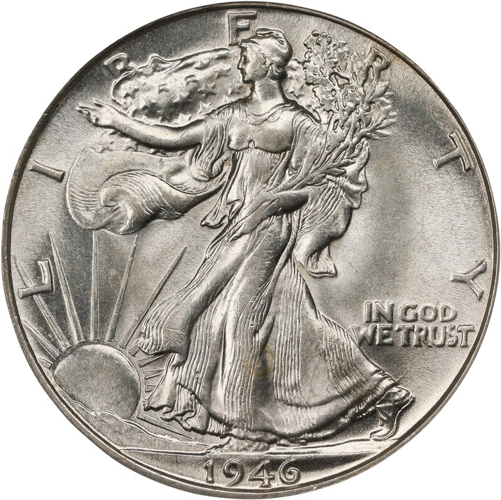 1946 50c Doubled Die Reverse MS thumbnail 6