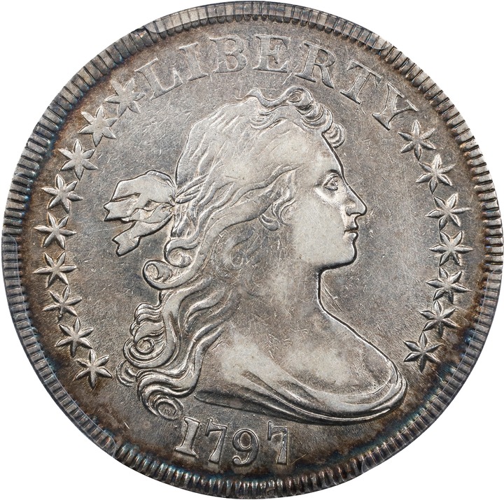 1797 $1  9x7 Stars, Large Letters MS64 thumbnail 17