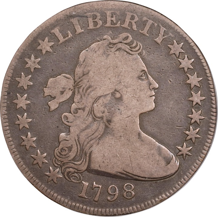 1798 $1  Small Eagle, 15 Stars Obverse G6 thumbnail 3