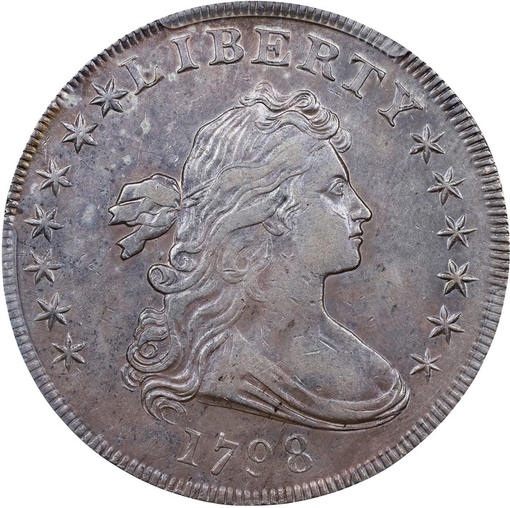 1798 $1  Large Eagle, Pointed 9 MS60 thumbnail 14