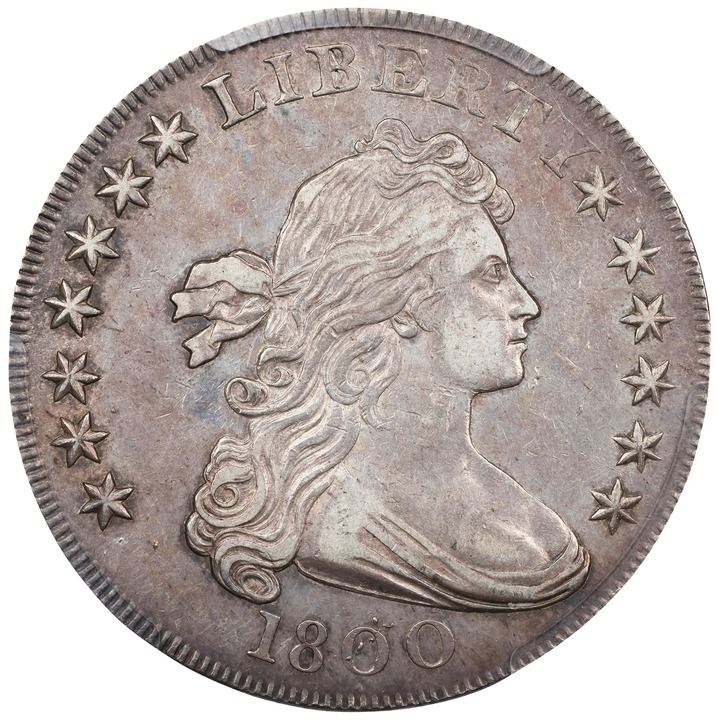 Image for 1800 $1  Dotted Date AU53