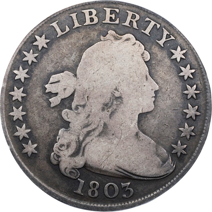 1803 $1  Large 3 AG2 CAC thumbnail 5