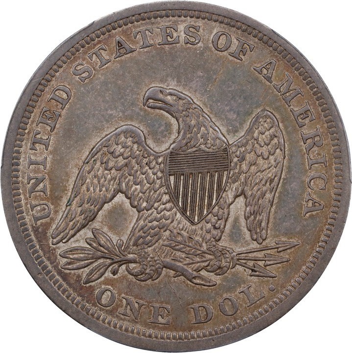 1843 $1 AU55 thumbnail 4