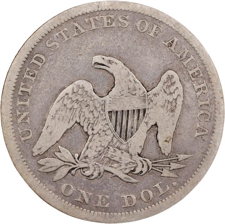 1843 $1 AG3 CAC thumbnail 12