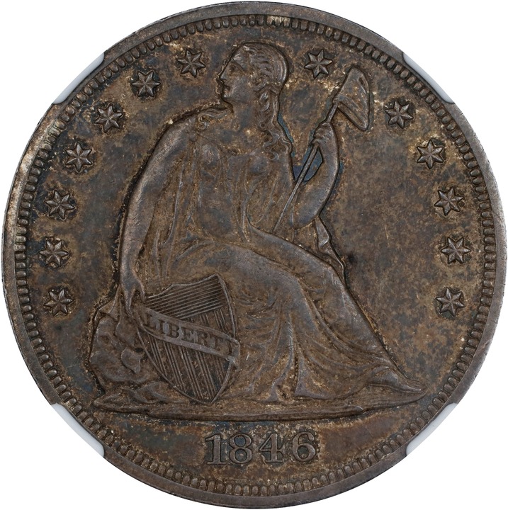 1846 $1 MS63 CAC thumbnail 13