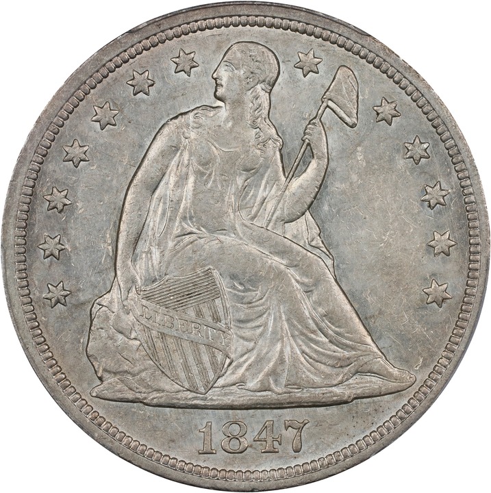 Image for 1847 $1 AU55