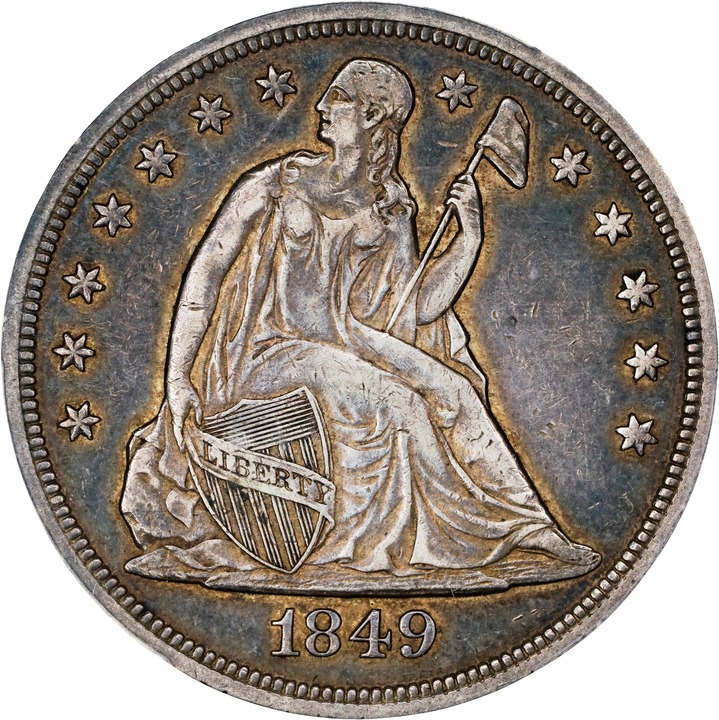 Image for 1849 $1 XF45 CAC