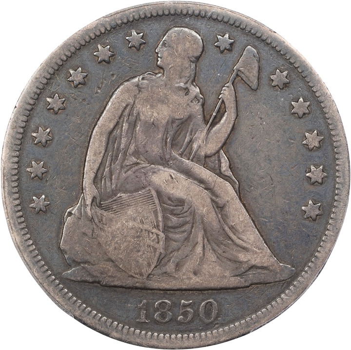Image for 1850 $1 VG10 CAC
