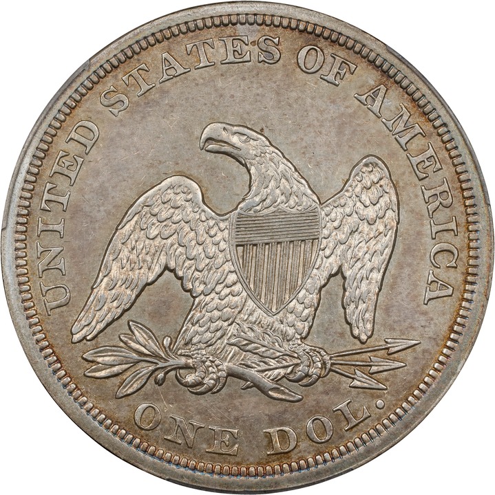 1854 $1 MS66 CAC thumbnail 25
