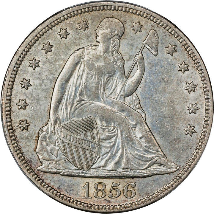 1856 $1 AU55 thumbnail 5