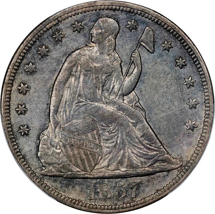 Image for 1857 $1 AU55 CAC
