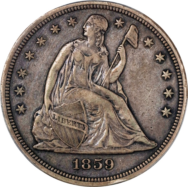 1859-S $1 VF25 thumbnail 14