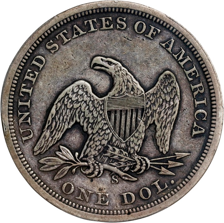 1859-S $1 VF25 thumbnail 15