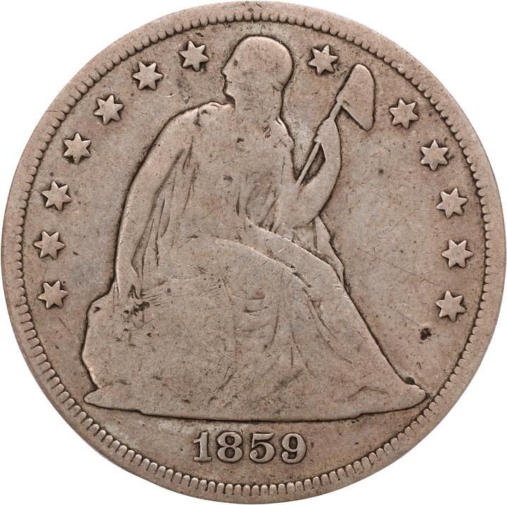 1859-S $1 AG3 thumbnail 3