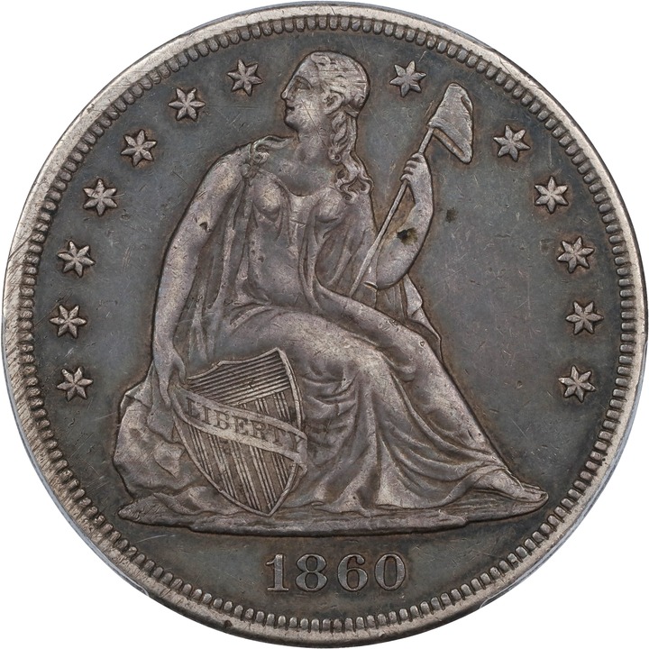 Image for 1860 $1 XF40 CAC
