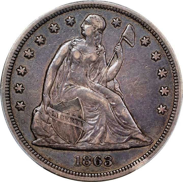 Image for 1863 $1 XF45