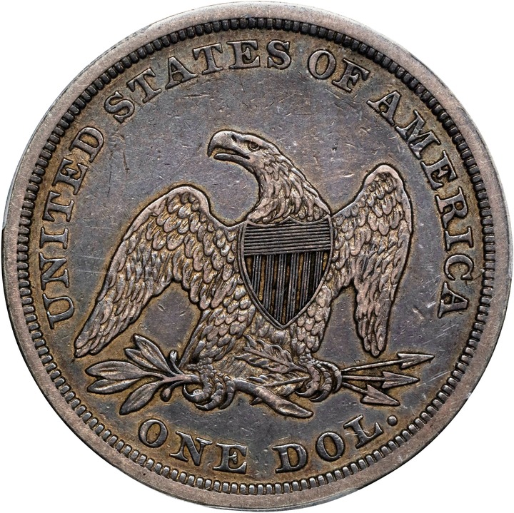 1863 $1 XF45 thumbnail 2
